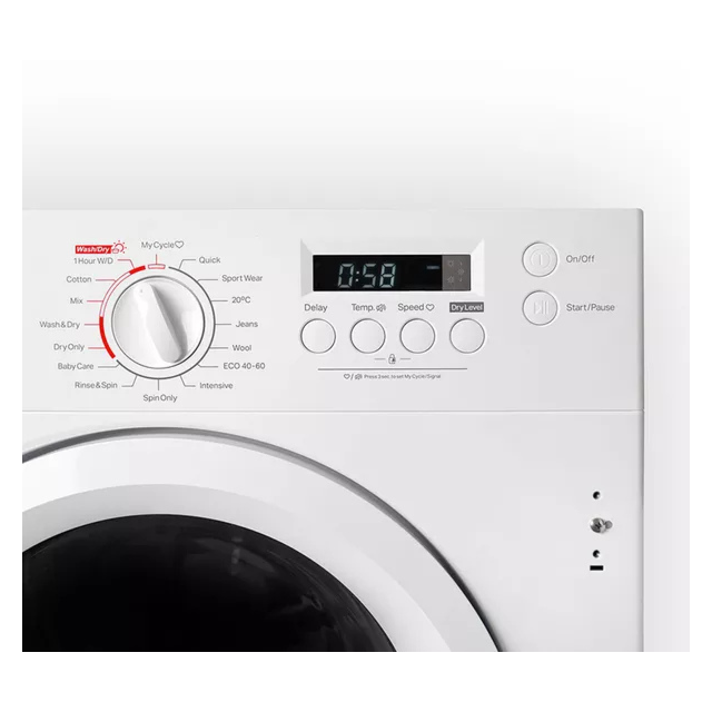 Montpellier MIWD8614 8kg/6kg 1400 Spin Washer Dryer White