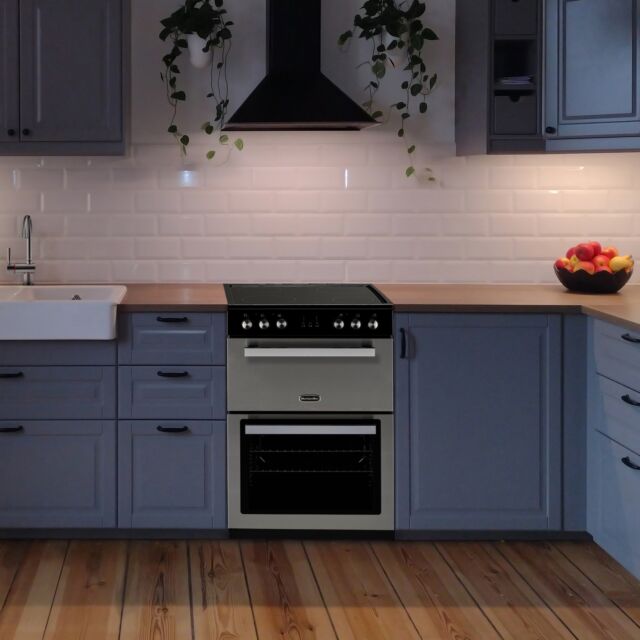 Montpellier MMRC60FX 60cm Ceramic Mini Range Cooker Stainless Steel