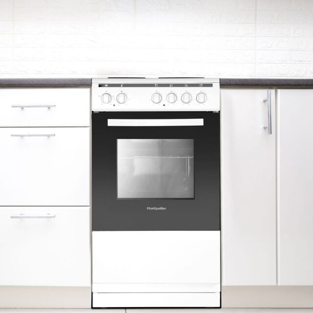 Montpellier MSE46W 50Cm Freestanding Cooker White