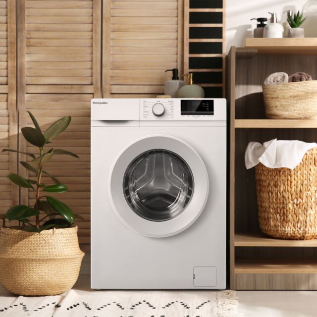 Montpellier MWM612W 6kg 1200RPM Washing Machine in White 