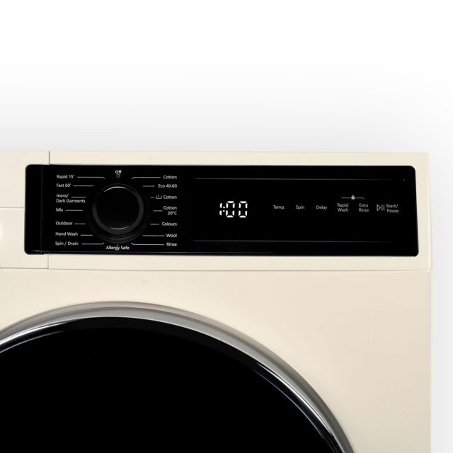 Montpellier MWM814BLC 8kg 1400RPM Washing Machine in Cream - BLDC Motor