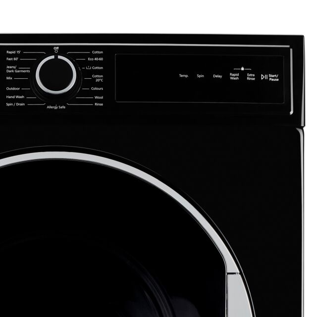 Montpellier MWM814BLK 8kg 1400RPM Washing Machine Black