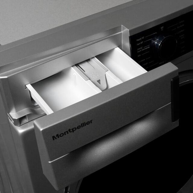 Montpellier MWM814BLS 8kg 1400RPM Washing Machine in Silver - BLDC Motor 