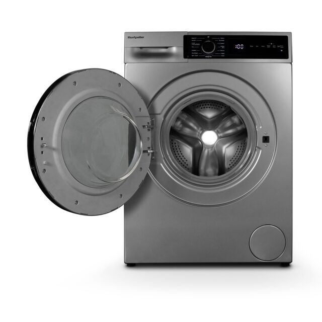 Montpellier MWM814BLS 8kg 1400RPM Washing Machine in Silver - BLDC Motor 
