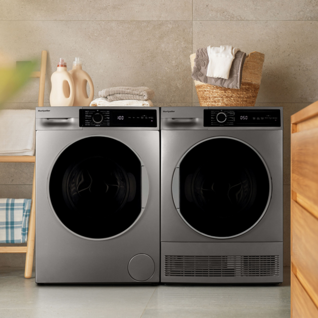 Montpellier MWM814BLS 8kg 1400 Spin Silver Washer
