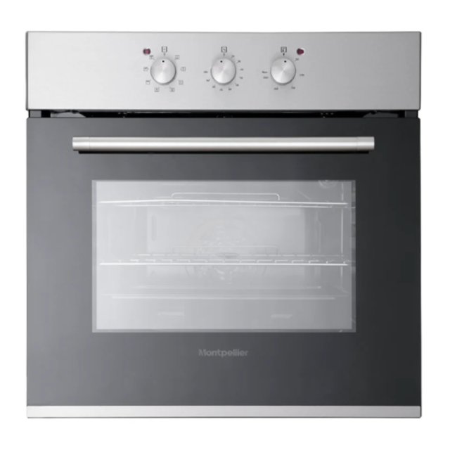 Montpellier SFO65MX Single Oven Brush Chrome Brushed Chrome