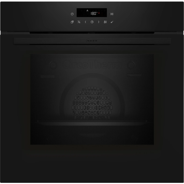 Neff B2CCJ7AK0B Single Pyrolytic Oven – N 30, CircoTherm, 7 functions, LED display 
