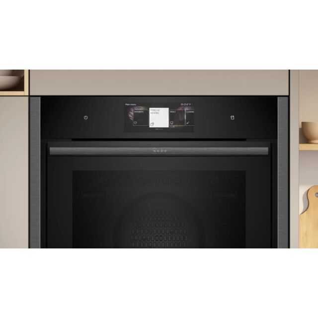 Neff B64FT53G0B 59.6cm Built In Steam Oven - Graphite Grey