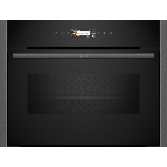 Neff C24MR21G0B Built In Compact Oven with microwave function Graphite