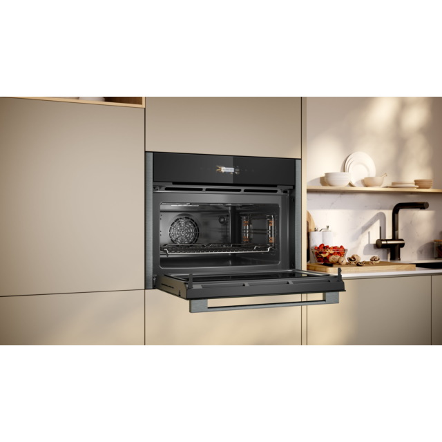 Neff C24MR21G0B Built In Compact Oven with microwave function Graphite