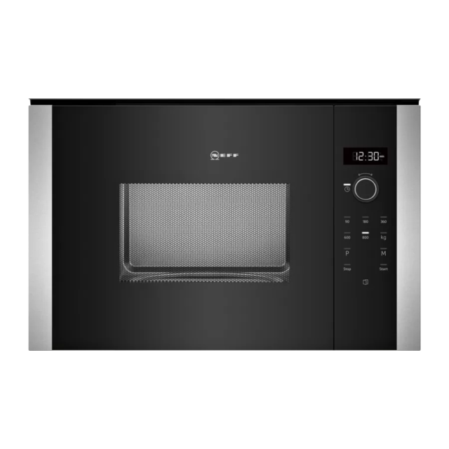 Neff HLAWD23N0B 800W: 20L: 5 power levels: electronic: silver display Stainless Steel