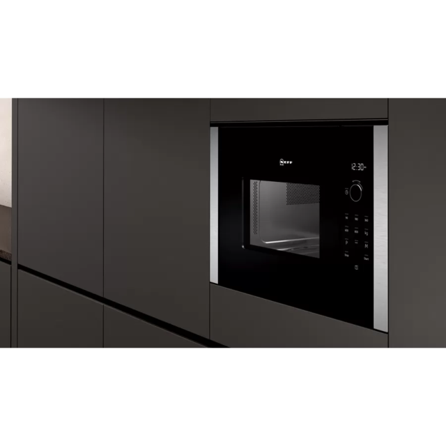 Neff HLAWD23N0B 800W: 20L: 5 power levels: electronic: silver display Stainless Steel