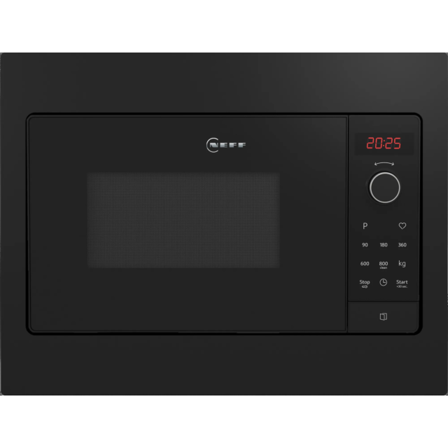 Neff HLAWG25S3B Up to 800W, 20L, 5 power levels, electronic, red LED display Black