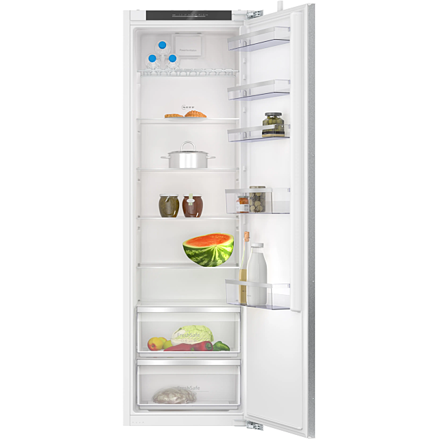 Neff KI1812FE0G 177x54 built in fridge, 2 FreshSafe drawers, LED Light, 6 glass shelves, wire Flex s