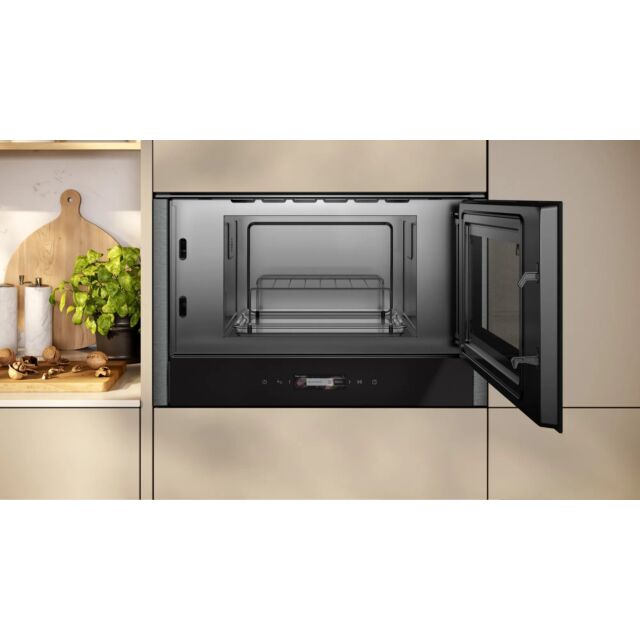 NEFF NR4GR31G1B 21 Litre Built In Microwave With Grill - Graphite Grey