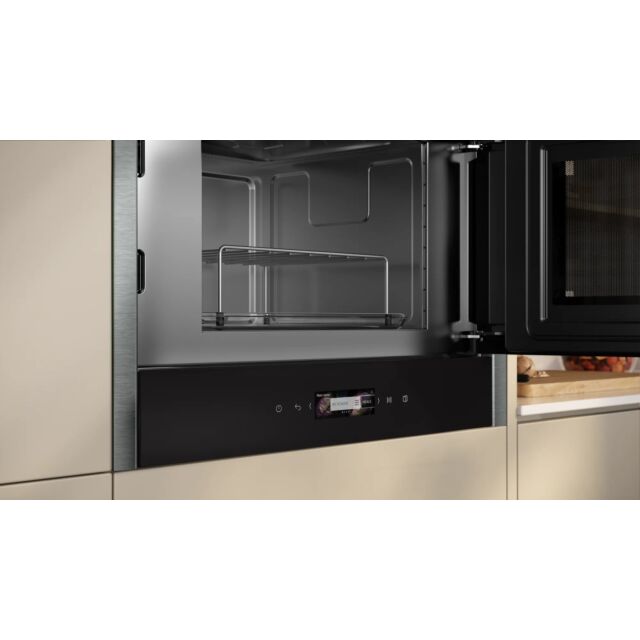 NEFF NR4GR31G1B 21 Litre Built In Microwave With Grill - Graphite Grey