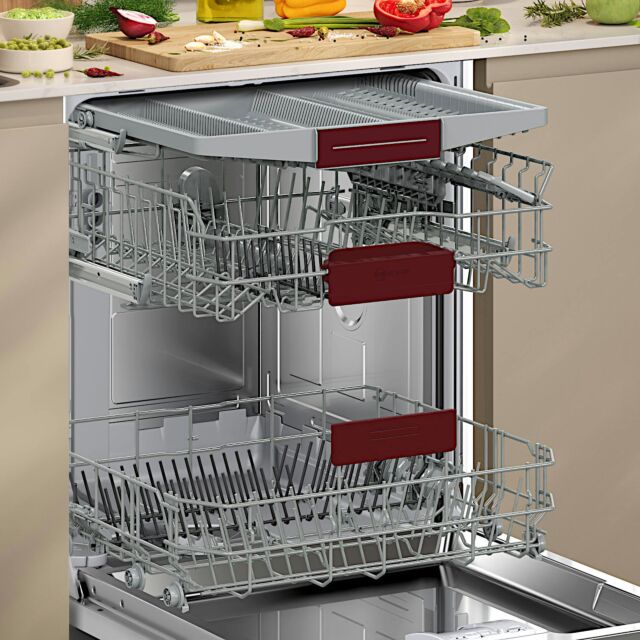 Neff S155HVX00G Integrated Dishwasher - 14 Place Settings Stainless Steel