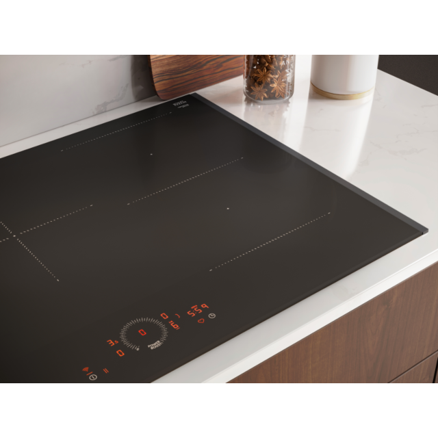 Neff T66FHE4L0 60cm Flex Induction Hob, Twist Touch Control, 1xFlex + 2 zones, Extended Frying Senso