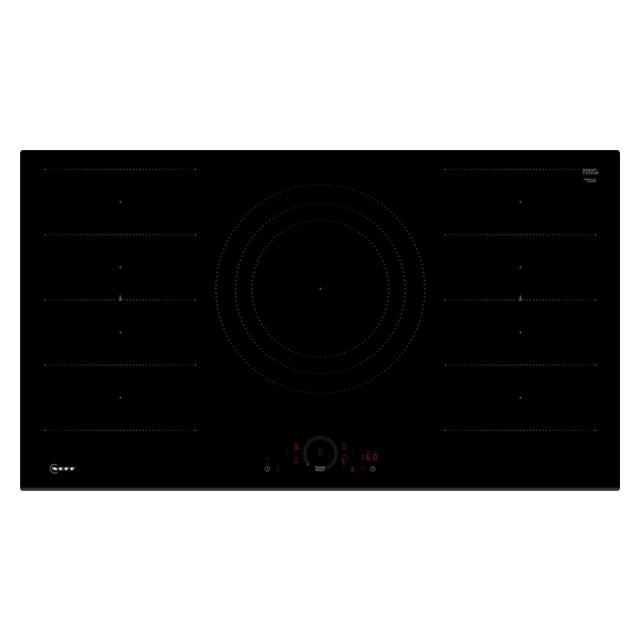 Neff T69FHV4L0 90cm Flex Induction Hob, Twist Touch Control, 2xFlex + 32cm triple zone, Extended Fry