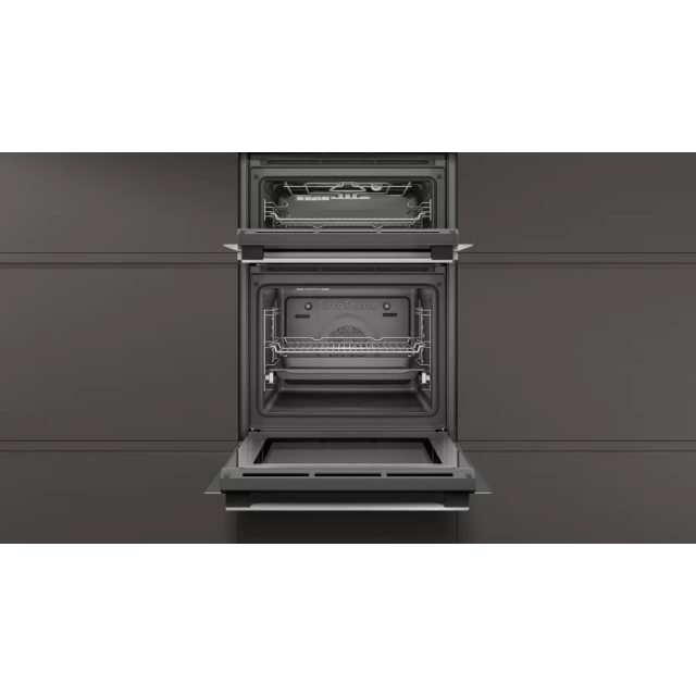 Neff U1ACE5HN0B N 50, Built-In Double Oven, Stainless Steel 