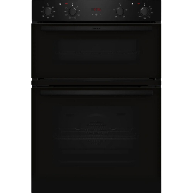 Neff U1DCC0AK3B Double Oven – N 30, CircoTherm, Main oven 7 functions, Top oven 4 functions, LED dis