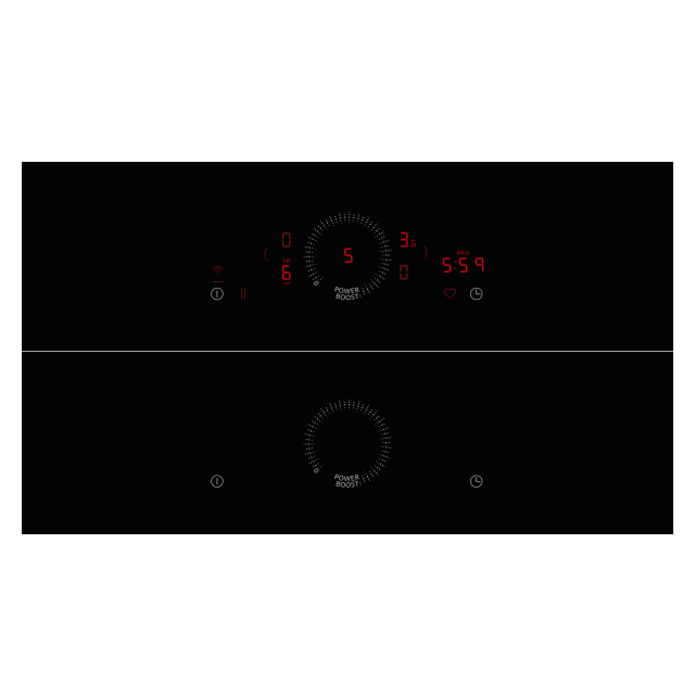 Neff V58PHQ4C0 80cm Venting hob, Twist Touch Control, 2 x Combi Zone + Ventilation, Favourite Button