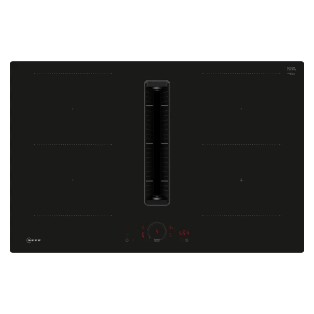 Neff V58PHQ4C0 80cm Venting hob, Twist Touch Control, 2 x Combi Zone + Ventilation, Favourite Button