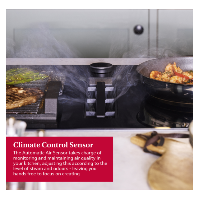 Neff V68AUX4C0 80cm Venting hob, Anthracite Grey Twist pad, 2 x Flex + Ventilation, Favourite Button