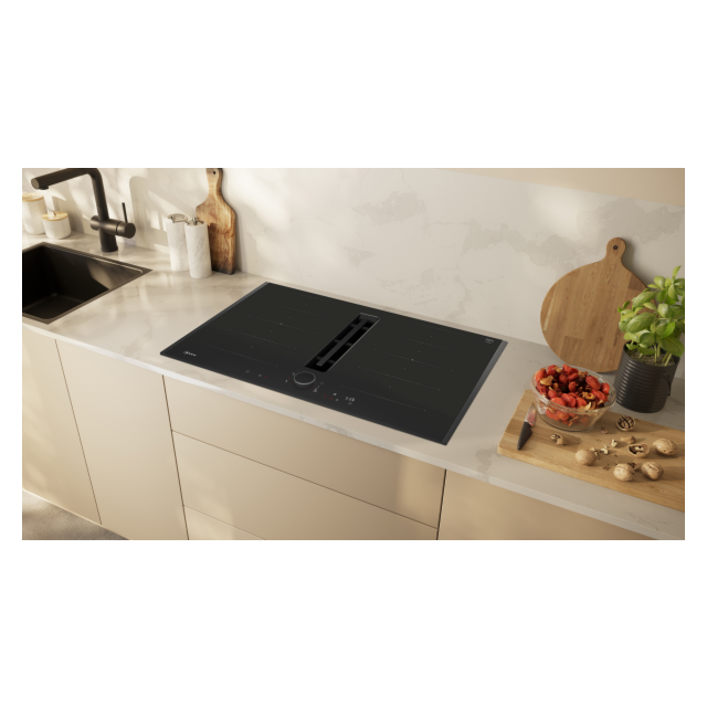 Neff V68AUX4C0 80cm Venting hob, Anthracite Grey Twist pad, 2 x Flex + Ventilation, Favourite Button