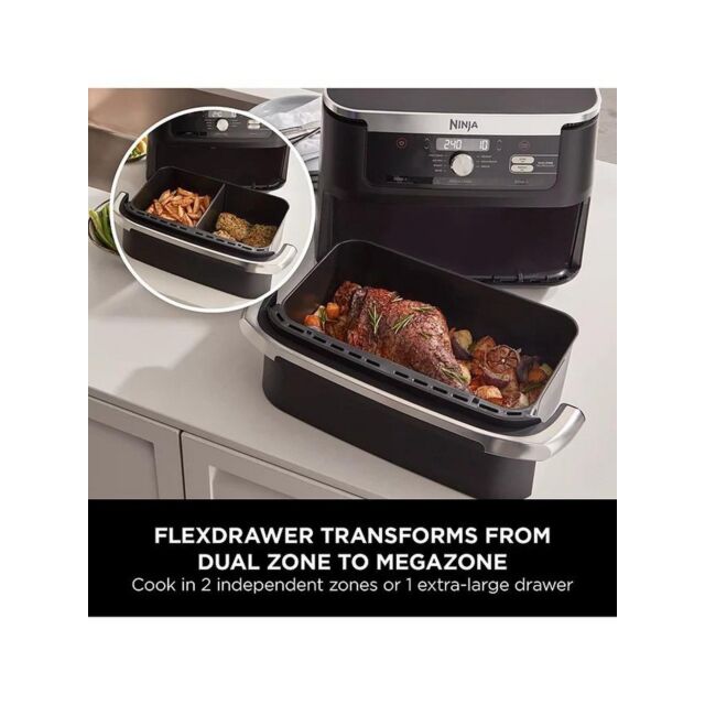 Ninja AF500UK Foodi Flexdrawer Air Fryer Black