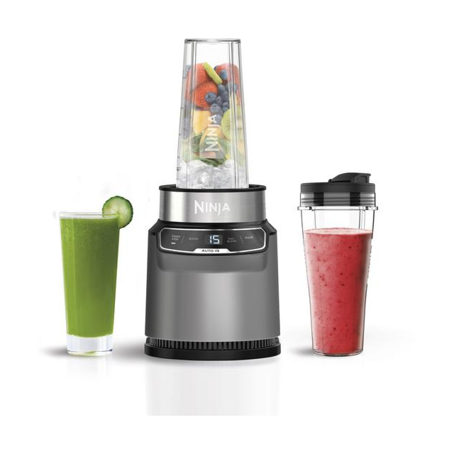 Ninja BN500UK Motorised Compact Blender With Auto-Iq ? Dark Grey