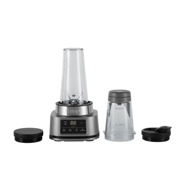 Ninja CB100UK 2-in-1 Foodi Power Nutri Blender with Auto-iQ- Silver Silver