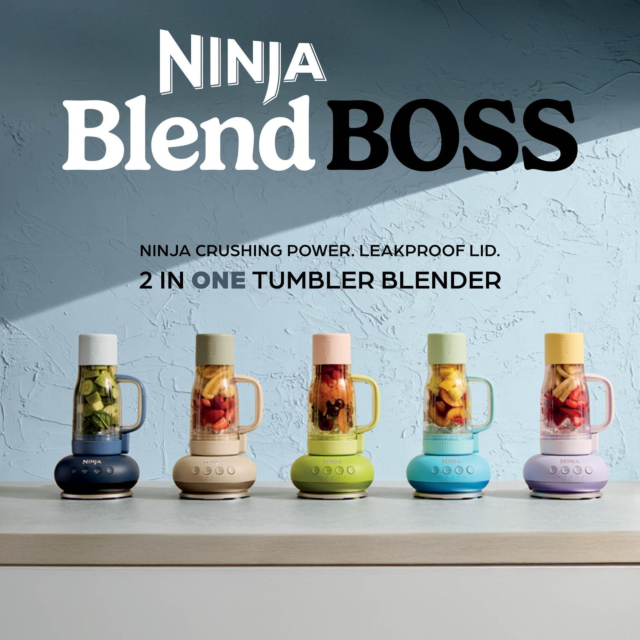 Ninja DB351UKBL BlendBoss Tumbler Blender Blue Raspberry