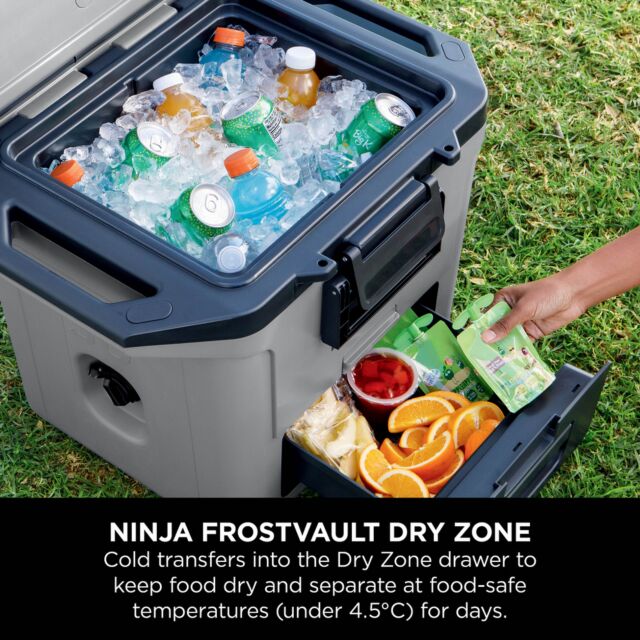 Ninja FB131UKGY Frostvault 30Qt/28L Hard Cooler With Dry Zone - Slate Grey Slate Grey