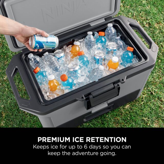 Ninja FB151UKGY Frostvault 50Qt/47L Hard Cooler With Dry Zone - Slate Grey Slate Grey
