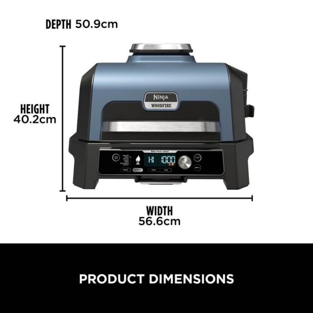 Ninja OG901UK Woodfire Pro Connect Xl Bbq Grill + Smoker