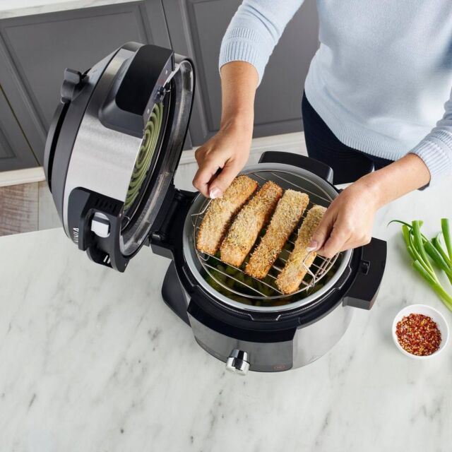 Ninja OL750UK 7.5L 15-In-1 One Lid Multi Cooker & probe - Black / Stainless Steel Stainless Steel
