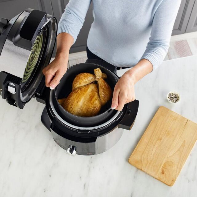 Ninja OL750UK 7.5L 15-In-1 One Lid Multi Cooker & probe - Black / Stainless Steel Stainless Steel