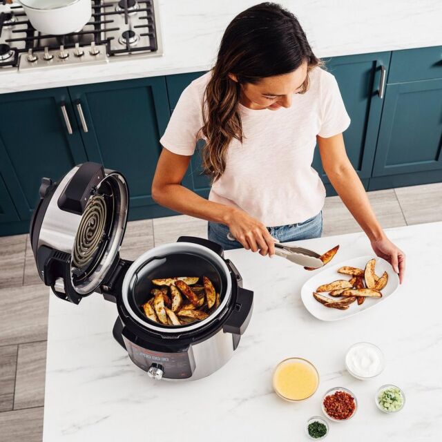 Ninja OL750UK 7.5L 15-In-1 One Lid Multi Cooker & probe - Black / Stainless Steel Stainless Steel