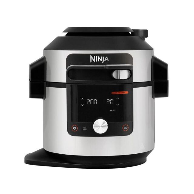 Ninja OL750UK 7.5L 15-In-1 One Lid Multi Cooker & probe - Black / Stainless Steel Stainless Steel