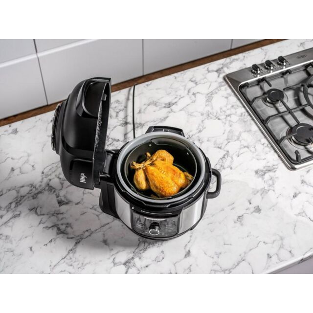 Ninja OP350UK Foodi 9-in-1 Multi-Cooker 6L - Black/Sliver Black