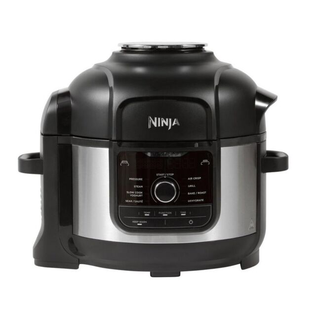 Ninja OP350UK Foodi 9-in-1 Multi-Cooker 6L - Black/Sliver Black
