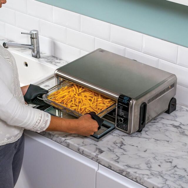 Ninja SP101UK Foodi SP101UK 10L 8-in-1 Flip Mini Oven Silver/Black Black
