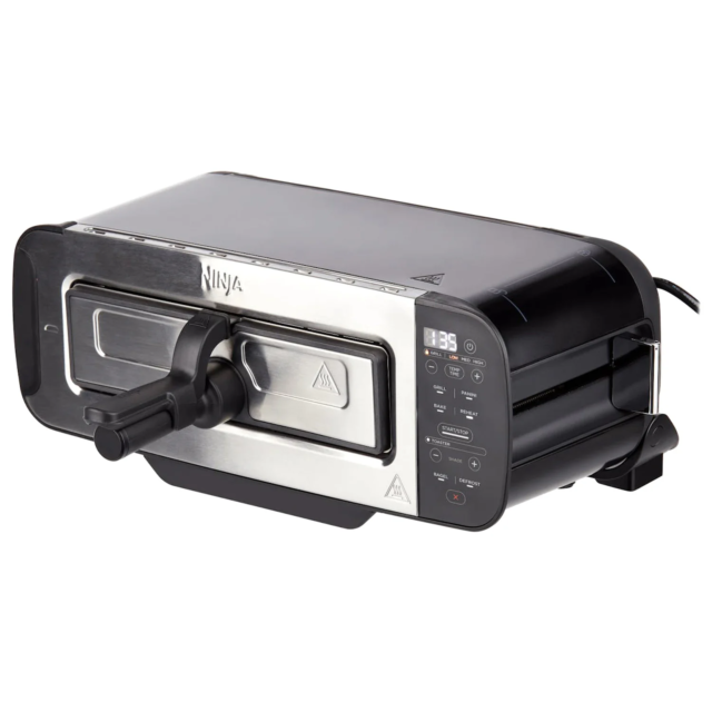 Ninja ST200UK 3-in-1 2 Slice Toaster - Grill and Panini Press - Black Black