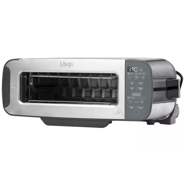 Ninja ST202UK 3-in-1 2 Slice Toaster - Grill and Panini Press - Stainless Steel Stainless Steel