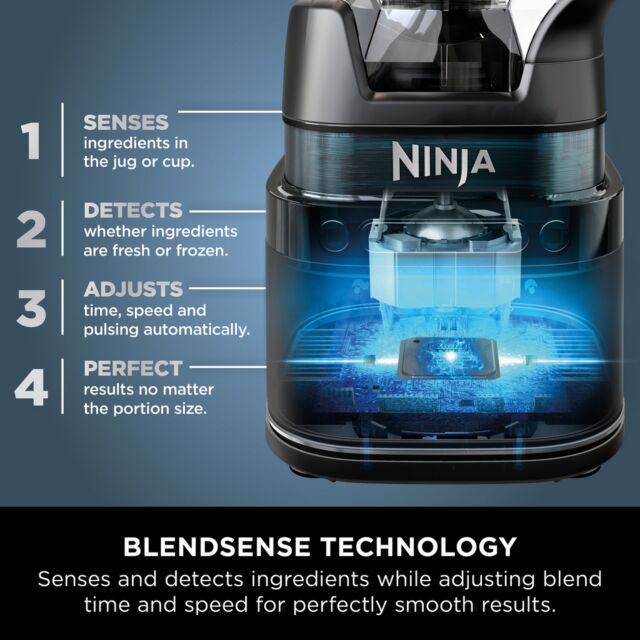 Ninja TB401UK Detect Power Blender Pro With Blendsense Technology - Black Black
