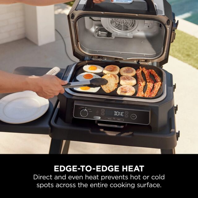Ninja XSKOGXLFPLTEU Woodfire Xl Flat Plate Black