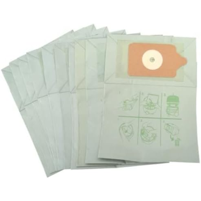 Numatic NUMBAG1000 10 Pack Of Numatic Bags To Fit All Models Of Henry, George Etc Green