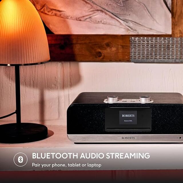 Roberts Radio BLUTUNE300LBK DAB+/FM Bluetooth Radio - Black