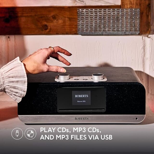 Roberts Radio BLUTUNE300LBK DAB+/FM Bluetooth Radio - Black